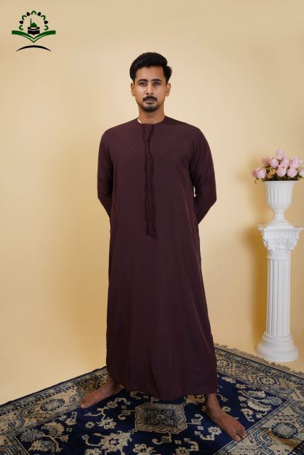 প্রিমিয়াম কোয়ালিটি আমিরাতি জুব্বা (Maroon)